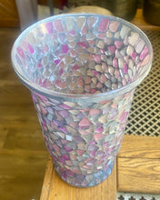 Load image into Gallery viewer, CHAR100-S Purple Mosaic Vase