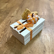 Load image into Gallery viewer, MCNE100-K Fall-Pumpkin Mini White Crate