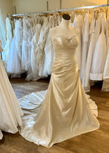 Load image into Gallery viewer, FAUST- Champagne Cashmere, Strapless Gown. Size 10 NWT