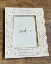 Load image into Gallery viewer, SMEG100-CR “Bless us o lord on our wedding day” 5x7” Frame