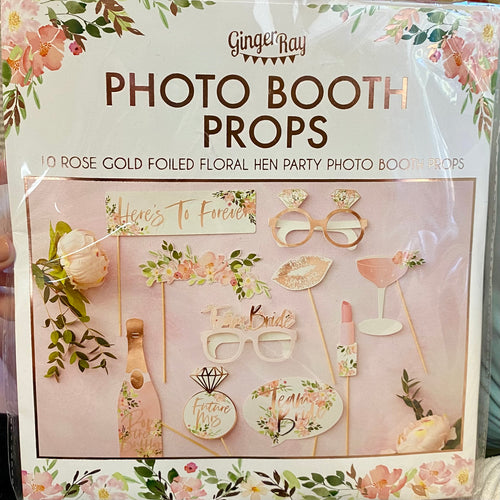 GRAY100-Q Rose Gold Photo Booth Props