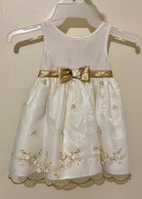 Load image into Gallery viewer, CHAR100-R Ivory/Gold Flower Girl Dresses