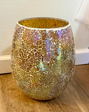 Load image into Gallery viewer, REES100-CK Gold Mercury Glass Vase/Candle Holder