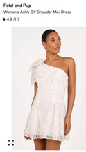 Load image into Gallery viewer, MARDULA-F One-Shoulder Mini, White Dress. Size XS