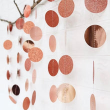 Load image into Gallery viewer, MATT100-K Rose Gold Circle String Banner