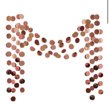 Load image into Gallery viewer, MATT100-K Rose Gold Circle String Banner