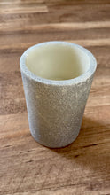 Load image into Gallery viewer, REES100-AD Glittery, Silver Pillar Candle