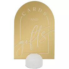 Load image into Gallery viewer, CLOUSER-S Gold Reception Signs