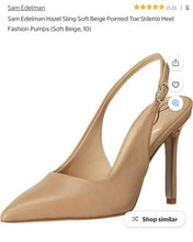 Load image into Gallery viewer, LYNN100-S Nude-Cream Pointed-Toe, Strappy Heels. Size 8