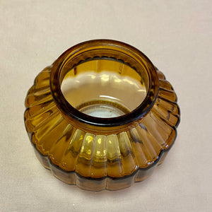 SCHR100-A Brown Amber Candle Holder