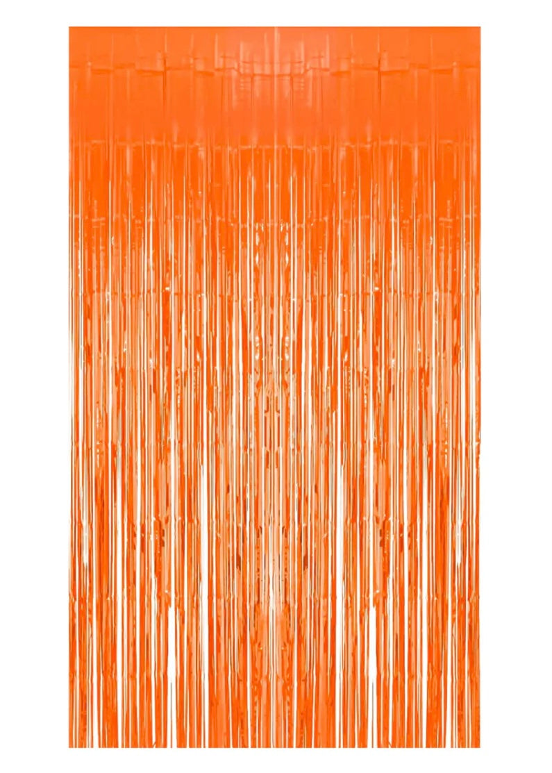 BRAC100-K Orange Fringe Curtain Backdrop
