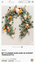 Load image into Gallery viewer, HIPP100-B Ivory/Mauve/Orange Garland