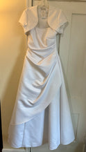 Load image into Gallery viewer, GASTON-B Strapless, White Satin Gown. Size 10