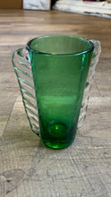 Load image into Gallery viewer, BROWN-E Green Glass Vintage Vase