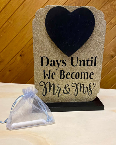 SMEG100-CJ “Days Until We Become Mr & Mrs” Chalkboard