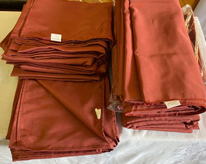 WEIL100-D Cinnamon/Brick Colored Tablecloths