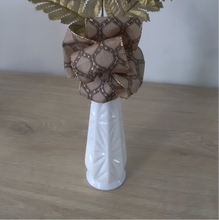 Load image into Gallery viewer, LYNC200-AQ Milk Glass Bud Vase with Bow