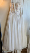 Load image into Gallery viewer, BASS100-A Strapless Gown, Purple Floral Appliqués. Size 12 NWT