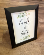 Load image into Gallery viewer, JUBAS-G Framed “Cards &amp; Gifts” Sign