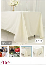 Load image into Gallery viewer, CRAMER-H Ivory, Rectangular Tablecloth