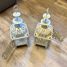 Load image into Gallery viewer, BENN100-L Off-White Metal Lanterns