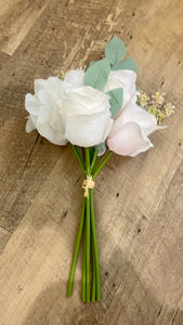 FLAN100-B Blush/Ivory Bridesmaid Bouquet