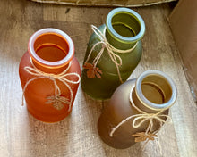 Load image into Gallery viewer, SMEG100-DJ Orange, Brown &amp; Green Fall Glass Jars