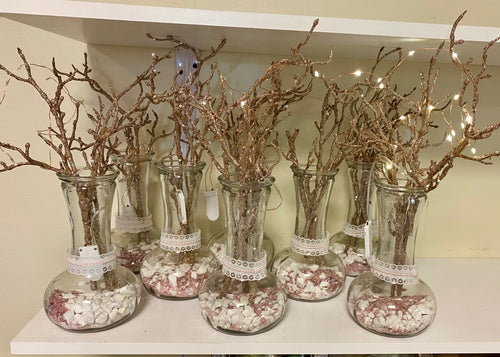 SMIT800-C 21 Rose Gold Tree Branch Centerpieces