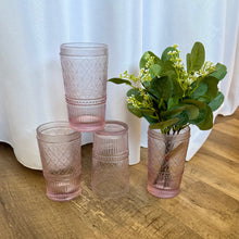 Load image into Gallery viewer, NESTOR-B Set of 4 Decorative Pink/Purple Glass Vases