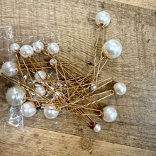 Load image into Gallery viewer, FLIC100-H Pearl Hair Pins. New