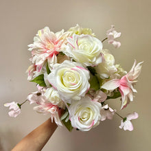 Load image into Gallery viewer, SPAYDE-U Pink &amp; Ivory Flower Bunch Bouquet