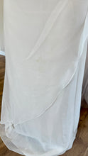 Load image into Gallery viewer, LIVI200-A Ivory Chiffon Dress with Rhinestone Straps. Size 14 NWT