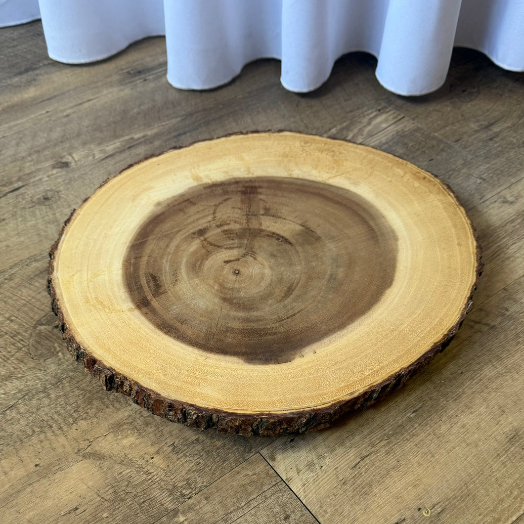 MCCO300-E Wood Slab Cake Stand