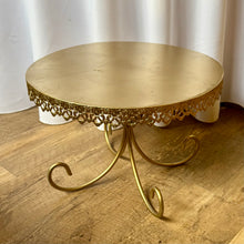Load image into Gallery viewer, LYNN100-O 14” Gold Cake Stand