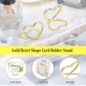 GAST200-J 20 Gold Heart Card Holders