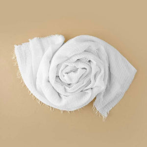 K&K White Fringe Cheesecloth