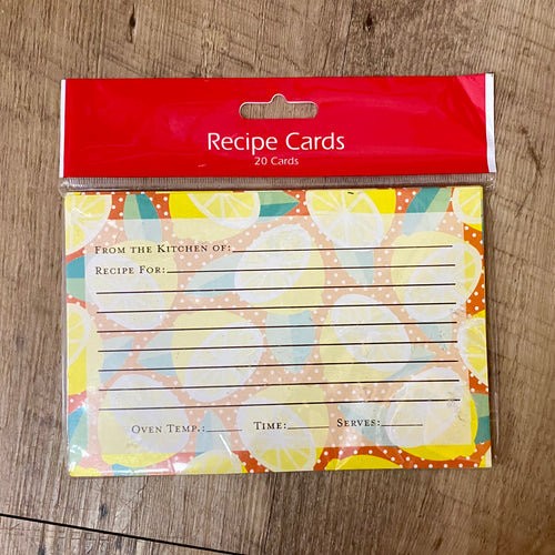 ELLA100-AQ Lemon “Recipe Cards”