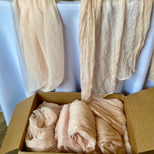 Load image into Gallery viewer, SHAE100-A Blush Pink Cheesecloth Runner