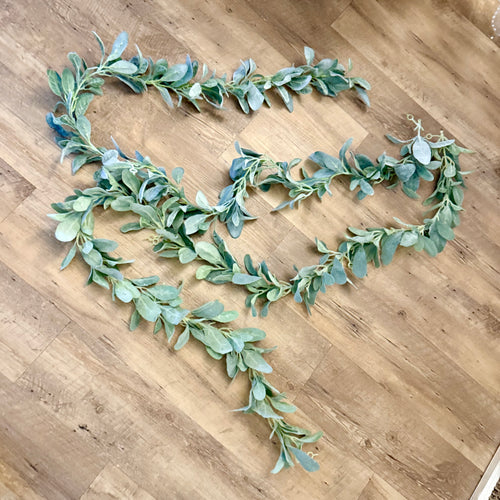 REES100-AY 6ft Lambs-Ear Greenery Garland