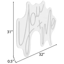 Load image into Gallery viewer, DIEH300-C LED “You + Me” Sign