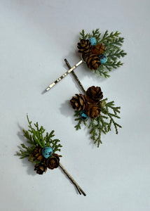 BEEN100-T Pinecone Bobby-pin Hairpiece