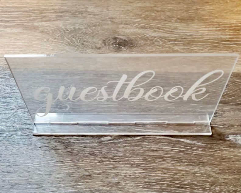 BURT100-R Acrylic “guestbook” Sign