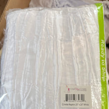 Load image into Gallery viewer, REES100-DL White Crinkle Napkins