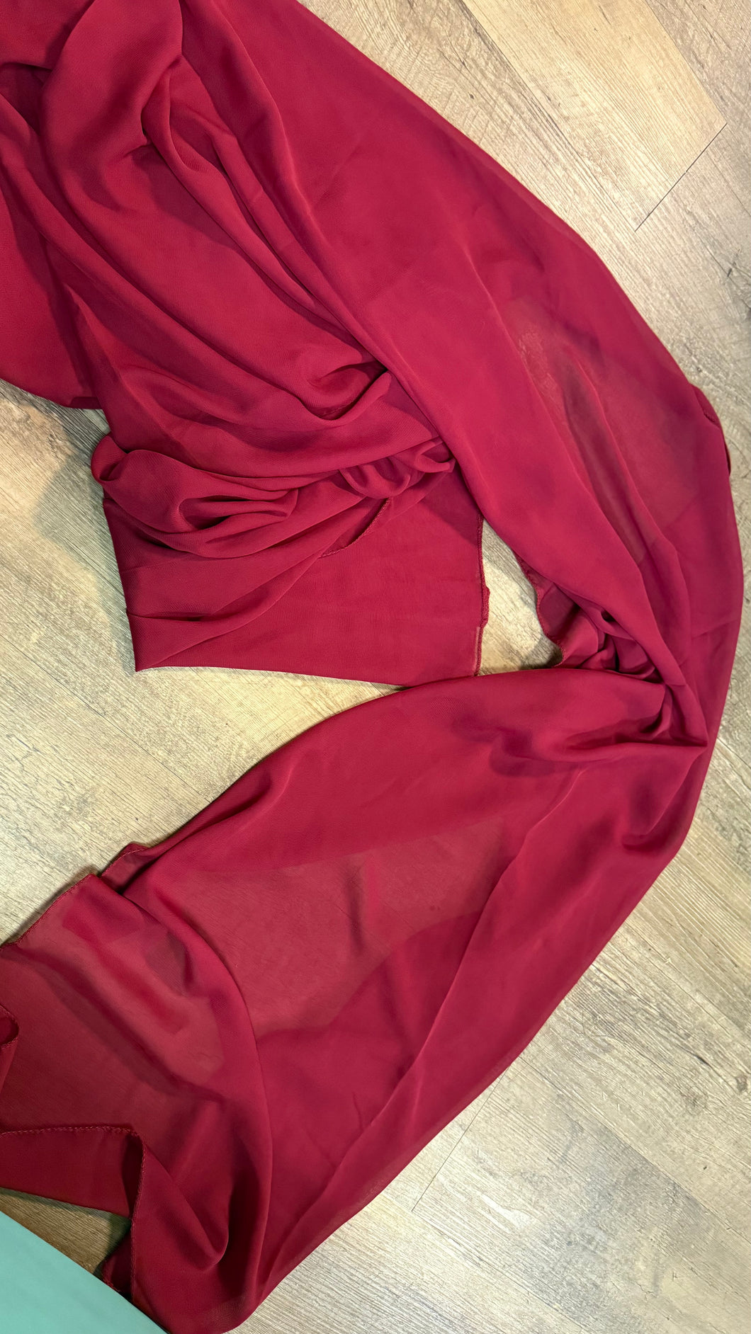 REES100-AS 10ft Deep Red Draping Material/Table Runner