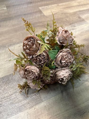 AGER100-N 17 Brown Peonies