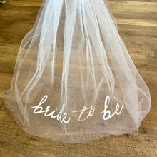 Load image into Gallery viewer, BORING-E “bride to be” Costume Veil