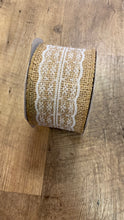 Load image into Gallery viewer, CASS100-W 2.5” Burlap Ribbon
