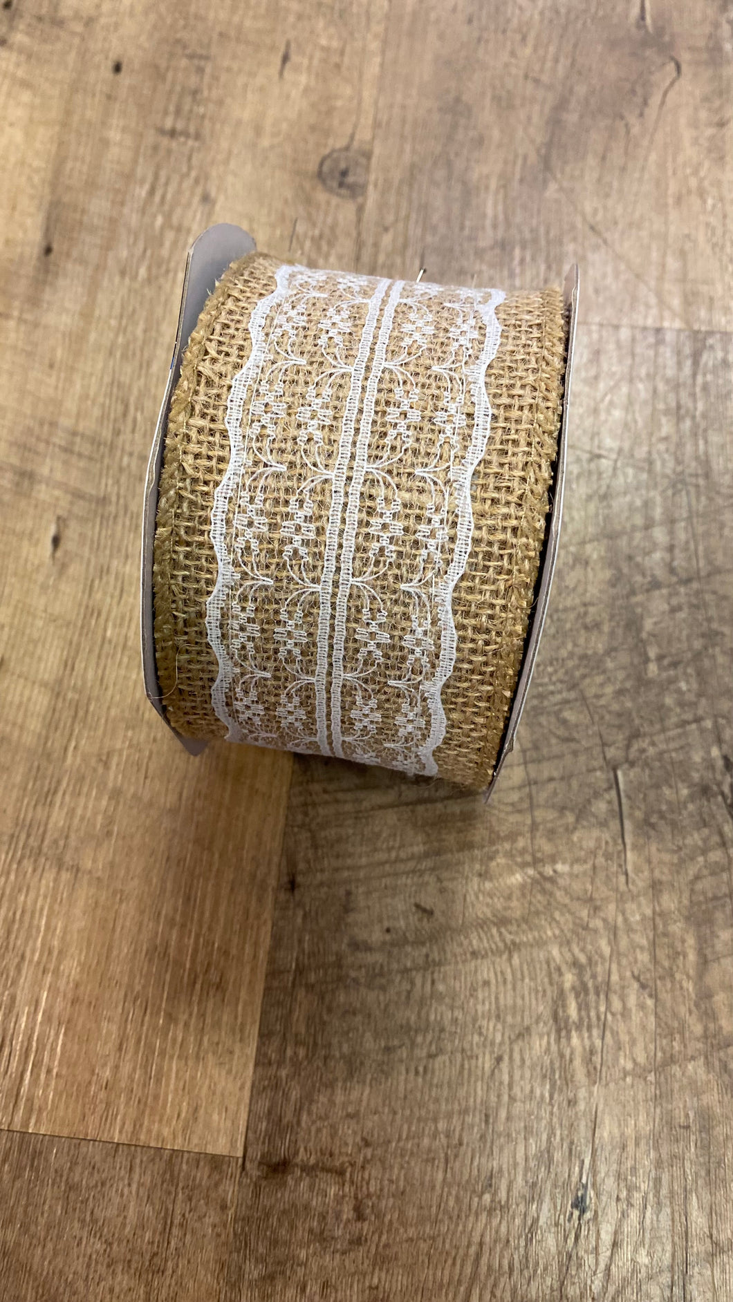 CASS100-W 2.5” Burlap Ribbon