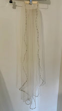 Load image into Gallery viewer, WILSON-B Creamy/Ivory Veil, Beaded Trim