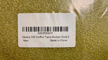 Load image into Gallery viewer, TERC100-O Glittery Gold Draping Material/Chiffon Runner